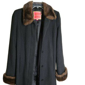 Isaac Mizrahi Coat for Target Faux Fur Collar
